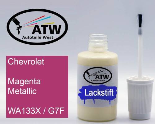 Chevrolet, Magenta Metallic, WA133X / G7F: 20ml Lackstift, von ATW Autoteile West.